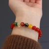 Natural black agate bracelet, red agate bracelet.fashion women daily jewelry gift