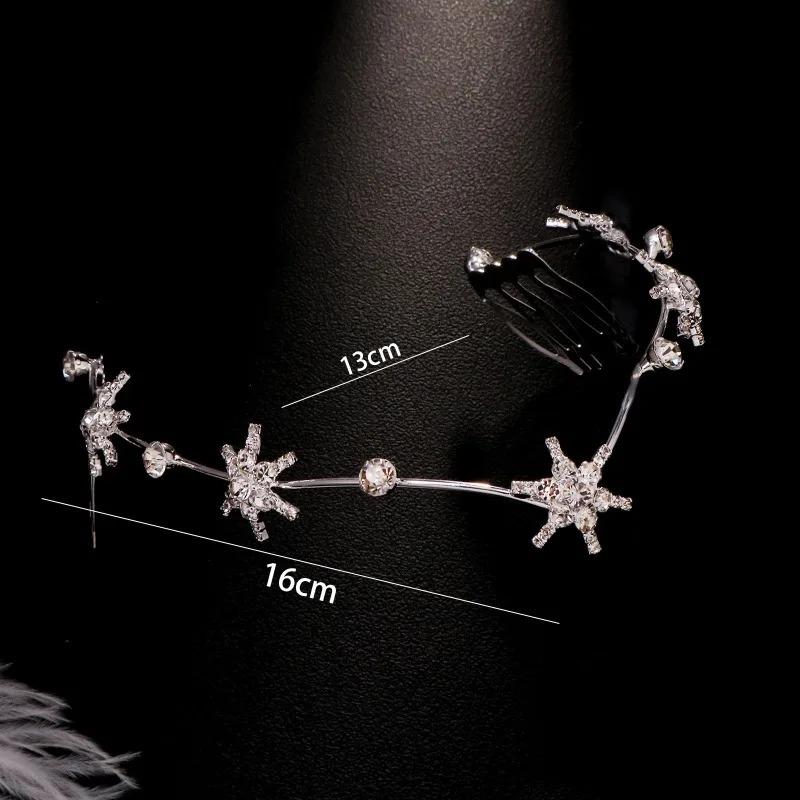 1pc Fashionable Versatile Constellation Star Hair Accessory Suitable For All Seasons Party Style Exquisite And Dreamy Niche Wedd