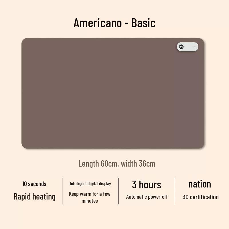 Hotson Electric Heated Desk Pad - Desktop Heater & Writing Mat with Warmth Function