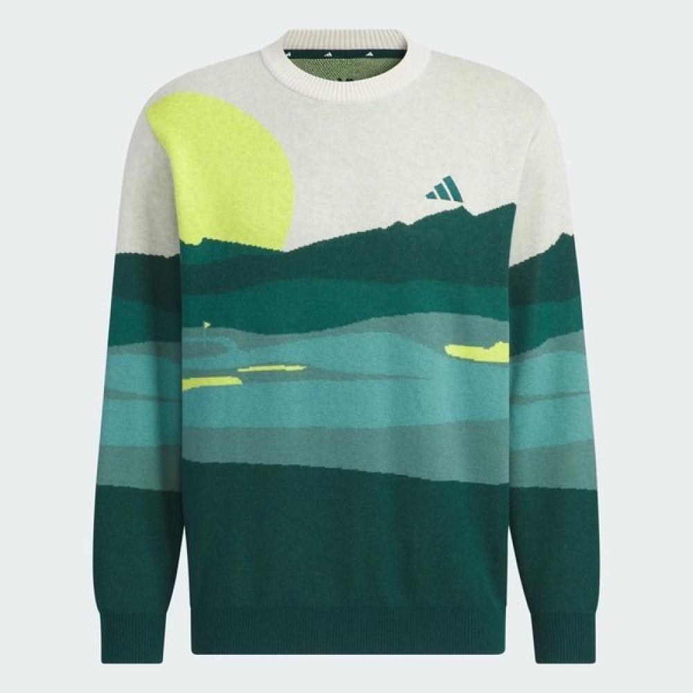 Adidas Golf Men S Graphic Sweater Long Sleeve Jl7951
