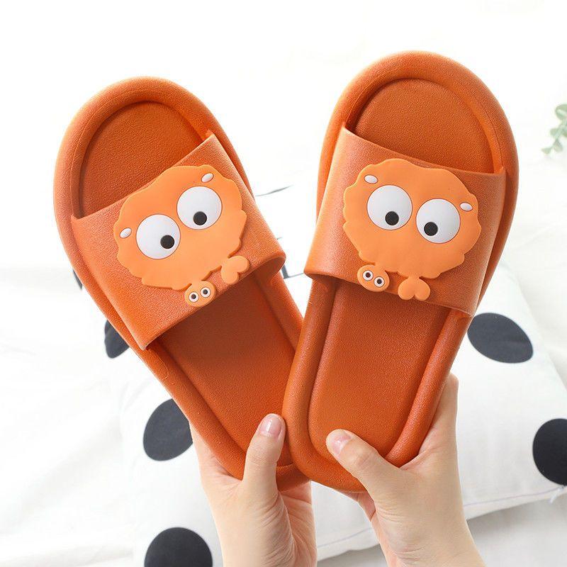 Slippers Summer Cute Couple Slippers Bathroom Home Cartoon Non-slip Soft Bottom Sandals