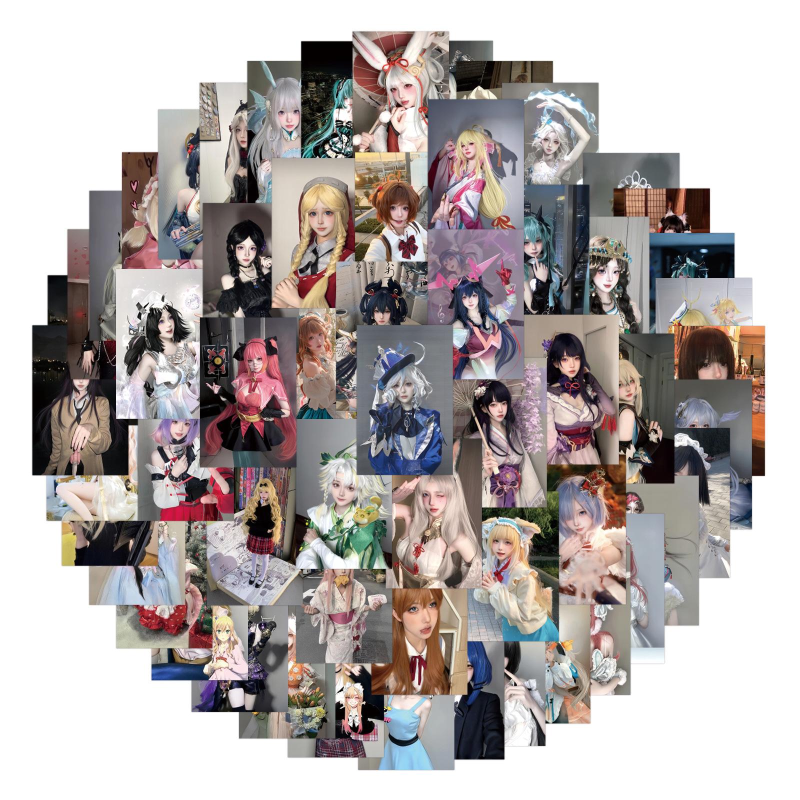 

80 Новых 2D Кос Фотографий Граффити Наклейки Украшают Холодильник Скутер DIY Персонализированные Наклейки