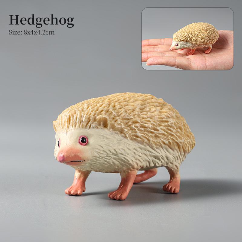 Montessori Wild Animals Model Toy Set - Lion Elephant Antelope Action Figures Miniature Zoo Figurines Educational Kids Gift