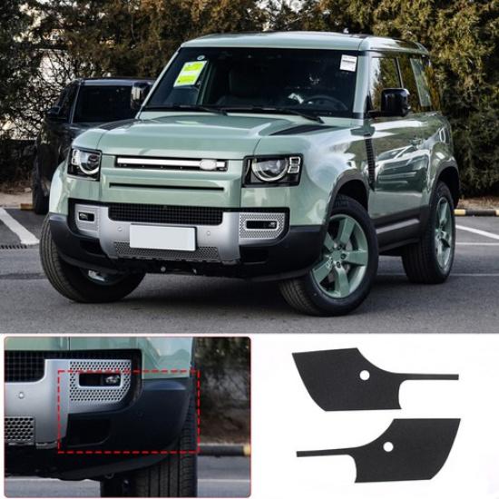 2PCS Car Head Front Wrap Corner Sticker Trim For Land Rover Defender 130 -23