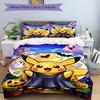 3pcs Pikachu Duvet Cover Set,  Includes 1 Duvet Cover and 1/2 Pillowcases (No Insert) Yy251104232