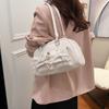 Korean Style Ribbons Bowling Bag Bowknot Silver Single Shoulder Bag  Unisex