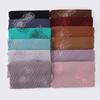 Women Pearl Chiffon Pleated Chiffon Hijab Scarf Islamic Clothing Headscarves Flower Shawls Headwraps For Ladies 70*165Cm