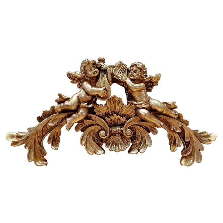 

Ornate European Themed Angel Wall Decors Easy Installation Musical Patron Wall Deck For Easy DIYer Home Styling 1