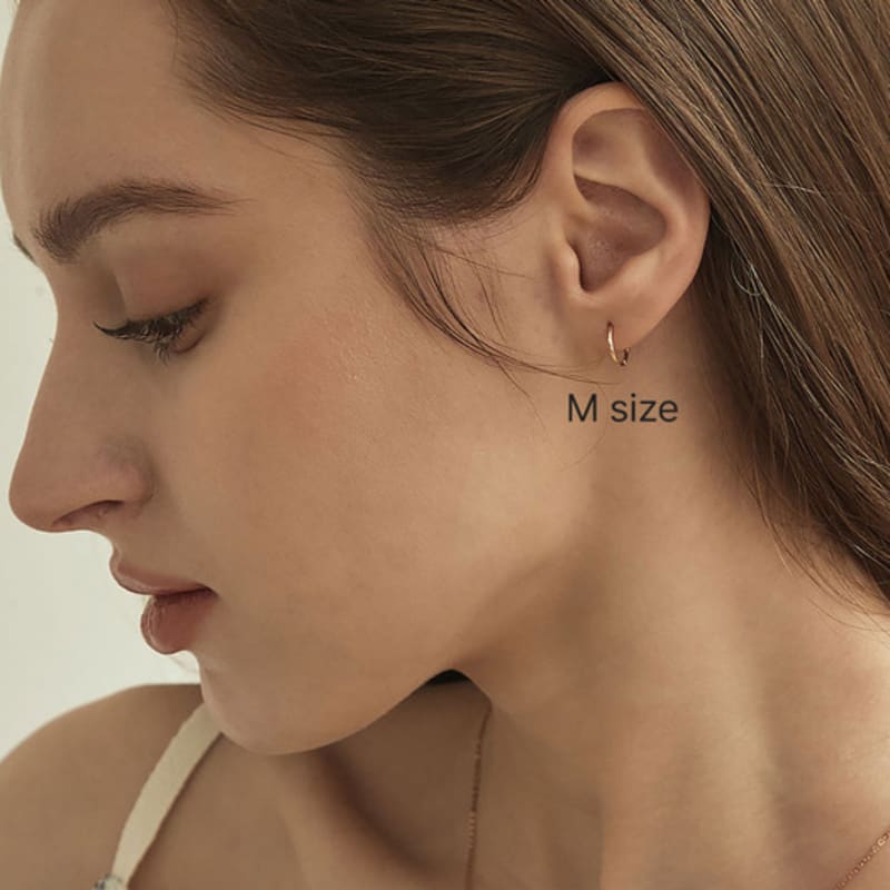 Own Essential Ring Earrings (S, M, L / 18k gold)