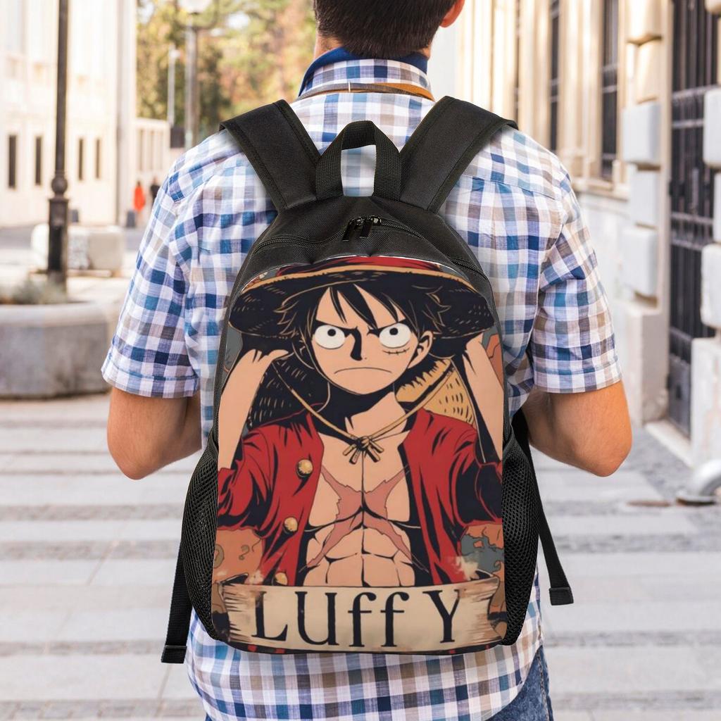 Back To School Season Snack Storage Luffy (31) Bookbag One Piece Couple Backpack