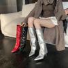 2025 Herbst und Winter neue kurze Stiefel Damen europäisch und amerikanisch dünne Stiefel Modestiefel hohe Absätze Stiefel spitz zulaufend Temperament Damenstiefel Hose