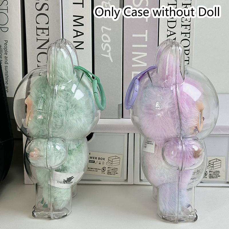 Labubu Protector Case Labubu V3 Suitable For Wearing Clothes Loose Less Crowded Protective Acrylic Storage Case Transparent