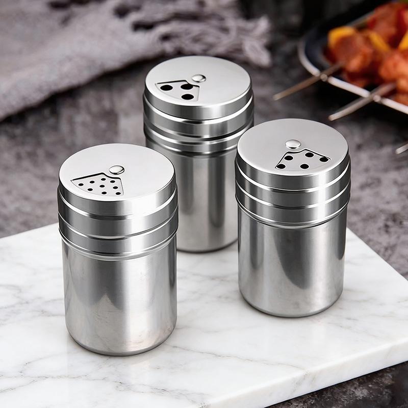 Stainless Steel Seasoning Bottle, Portable Barbecue Seasoning Bottle, Seasoning Bottle, Household Pepper Bottle, Seasoning Can