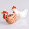 2pcs Cock Rooster Hen Shape Handmade Lampwork Glass Loose Beads For Jewelry Making Accessories DIY Crafts Findings