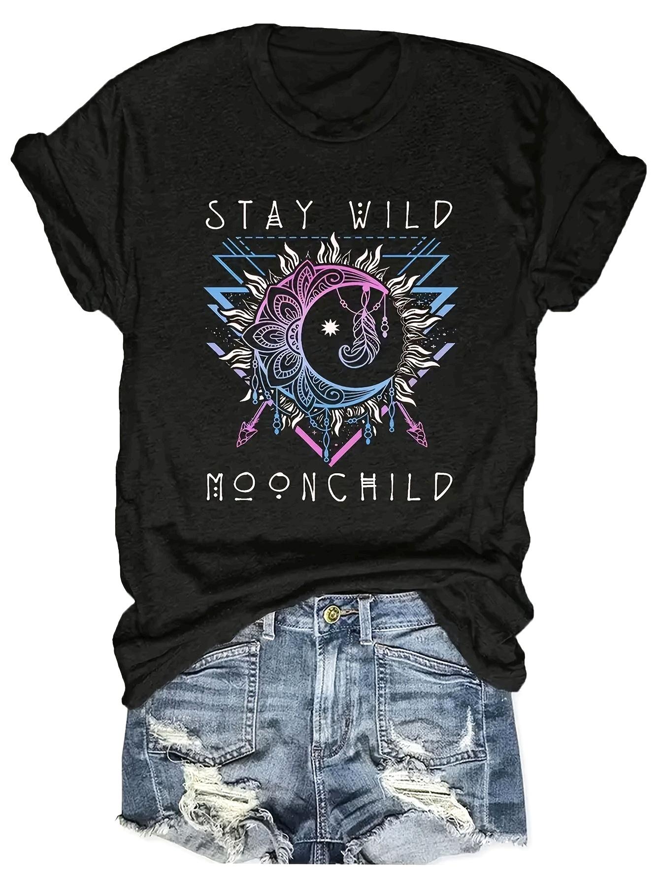 Moonchild Sun Moon Mandala Graphic Tee S
