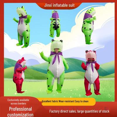 Frog Inflatable Costume: Cartoon Doll Toad Spirit Performance Outfit
