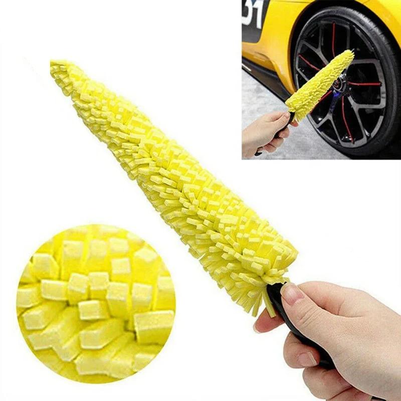 1pcs Effortlessly Clean Your Car Wheels with This Tire Rim Cleaning Tool