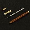 Spiral Brass Solid Wood Neutral Pen Ballpoint Pen Business Advertising Gift Signature Pen Sandalwood Bead Pen Student Stationery Office Supplies 0.5mm