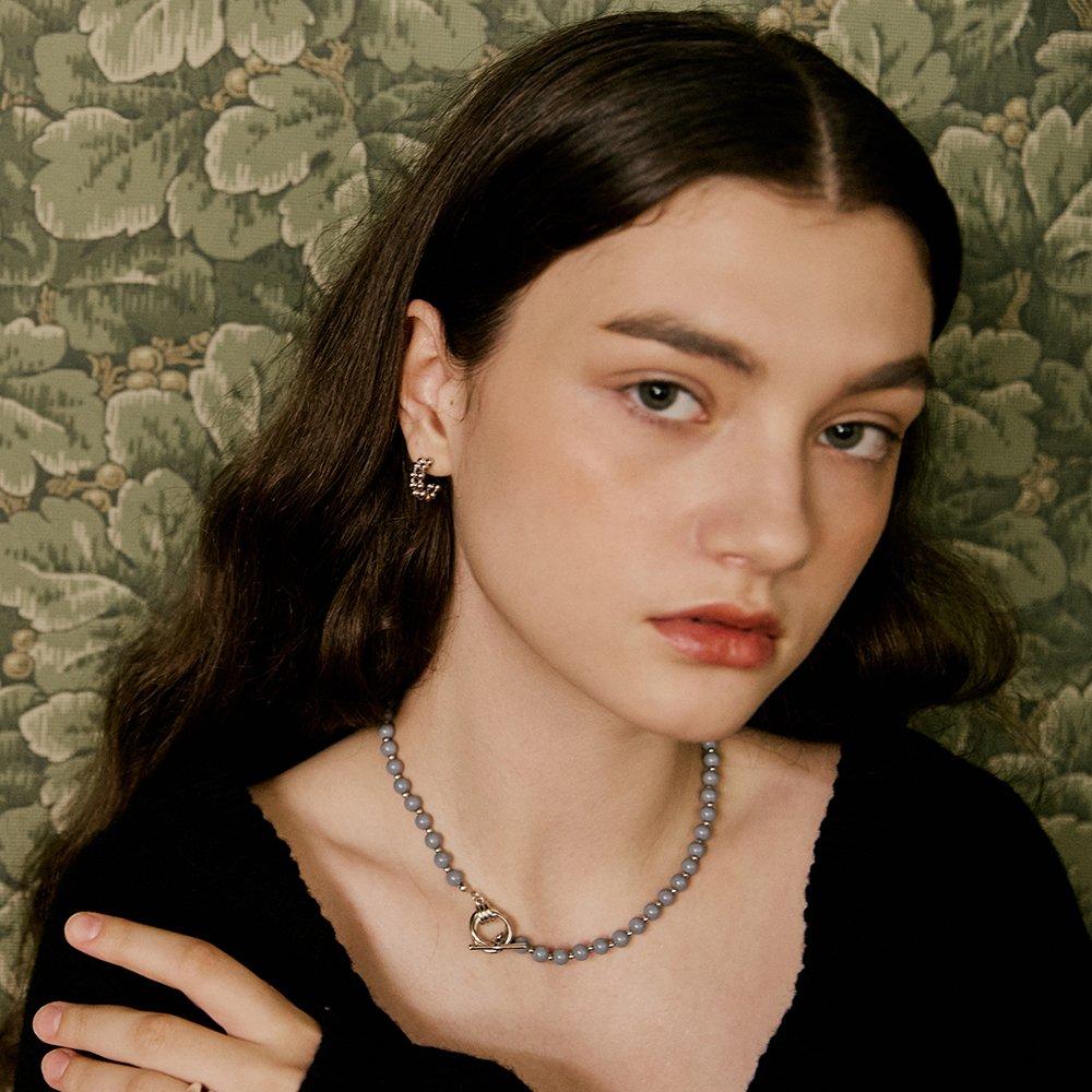 Double Ring Ball Necklace_Vh2479Ne009M