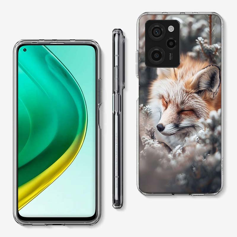 

The Red Fox in Winter Ice and Snow Cover Phone Case For Xiaomi Poco M8 M7 M6 M4 M3 X7 X6 X4 Pro F7 Ultra M5S Mi 14 14T 15 15T 12 Xiaomi 15T 5G