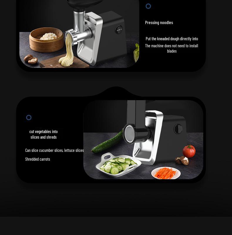 Household Electric Fully Automatic Meat Grinder: Multifunctional for Mincing, Stuffing, and Sausage Making