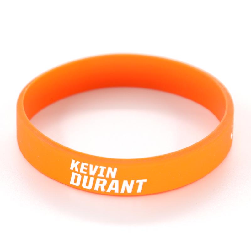 Eco-friendly NBA Suns Team Durant Large Silicone Sports Wristband оранжевый