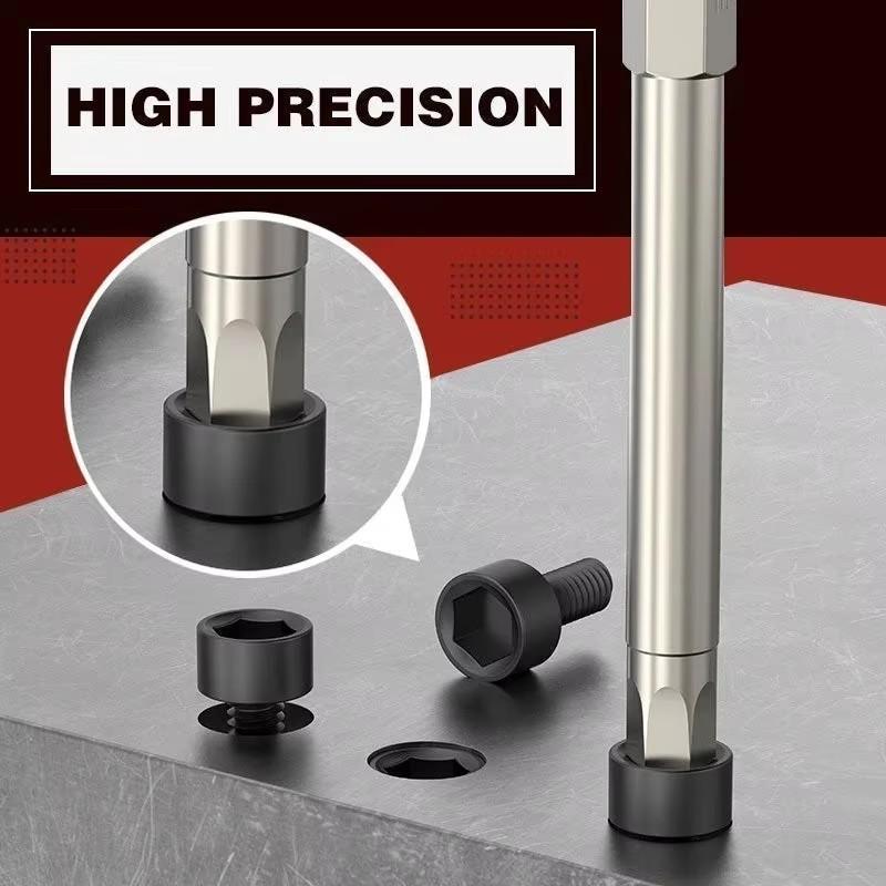 8Pcs 1/4inch Shank Hex Magnetic Screwdriver Bit Set Security Tamper Proof Screw Driver Bits Hex Head H1.5-H8