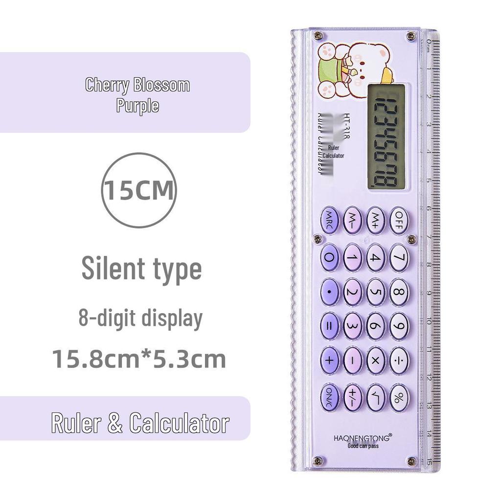 Creative Cartoon Student Calculator Ruler for Auxiliary Learning