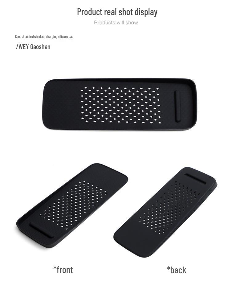 Wey Gaoshan Center Console Wireless Charging Non-Slip Silicone Pad for Car Interior Decoration and Storage