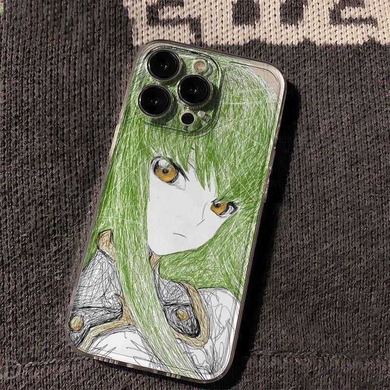 Gothic Comic Code Geass Case For OPPO Reno 14 13 12 11 10 Pro Plus 14F 13F 11F 12F 7 A78 A79 A98 A38 A58 A60 A3 Pro A2 A6X A5X