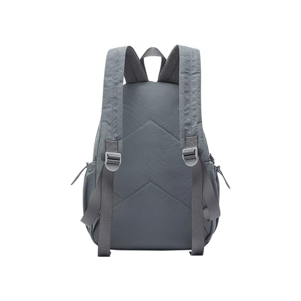 New Anta Washed Cloth Backpack Unisex Volcanic Gray 192518155U-3