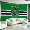 MANAUS FC Wall Tapestry Aesthetic Wall Hanging Printed Fabric Blanket Decorative Tapestries for Bedroom Living Room Home Decor