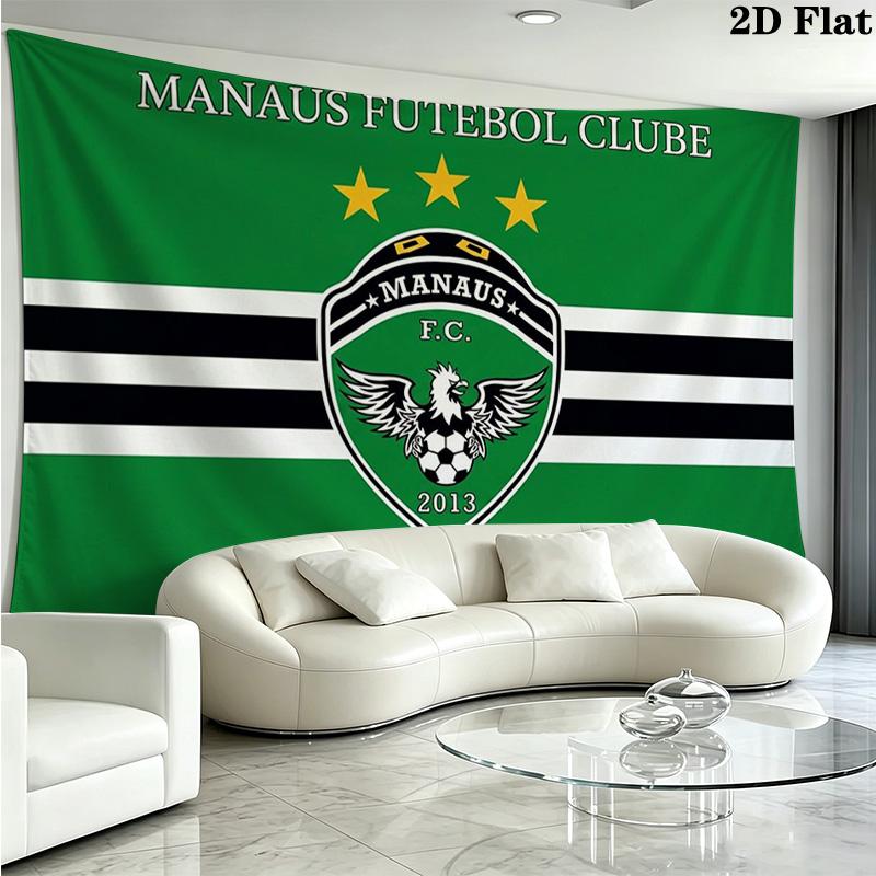 MANAUS FC Wall Tapestry Aesthetic Wall Hanging Printed Fabric Blanket Decorative Tapestries for Bedroom Living Room Home Decor