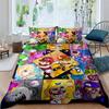 Star-patterned three-piece bedding set (Super Mario game) - includes one duvet cover and two pillowcases221
