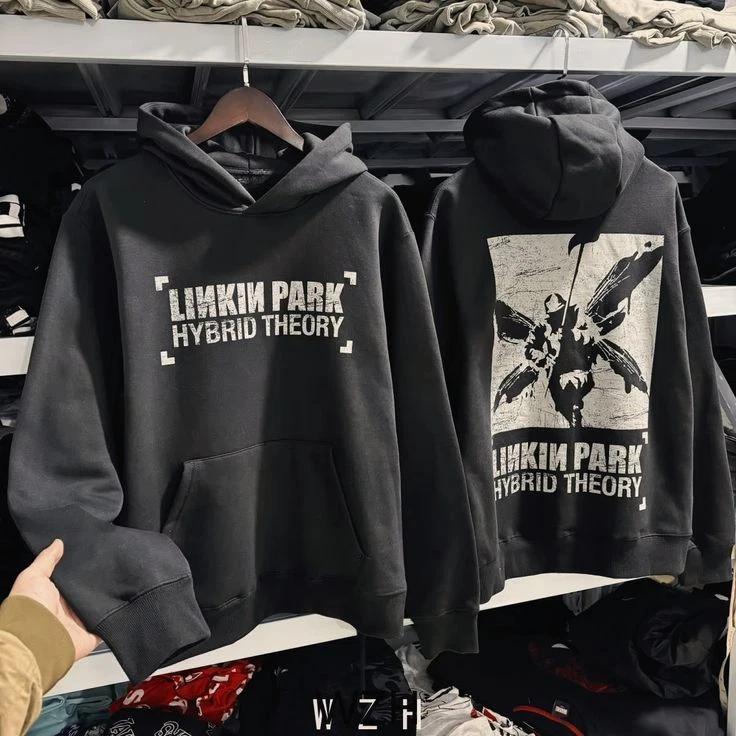 

Худи Linkin Park HybridTheory Rock Мужской Американский Хип-Хоп Рэпер Джемпер Женский Музыка Уличный Спорт Свитер Осень Зима S