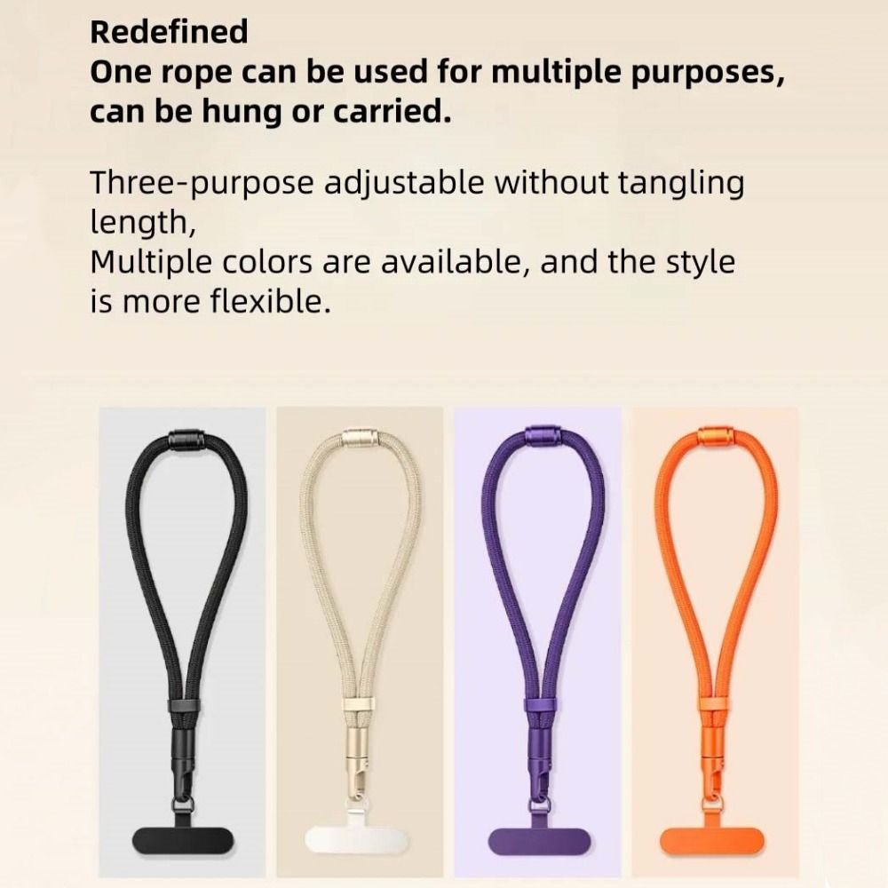 Switchable Crossbody Phone Strap Neck Hanging 3-in-1 Phone Chain Mobile Phone Lanyard  Cell Phone