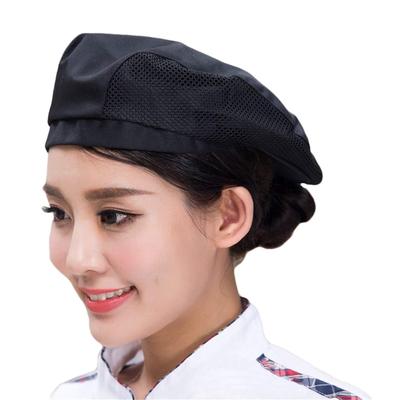 Stylish Unisex Chef Beret with Mesh Lining, Perfect for Chefs, Waiters, and Cooks In Restaurants, Cafes, and Other Establishments. Perfect for