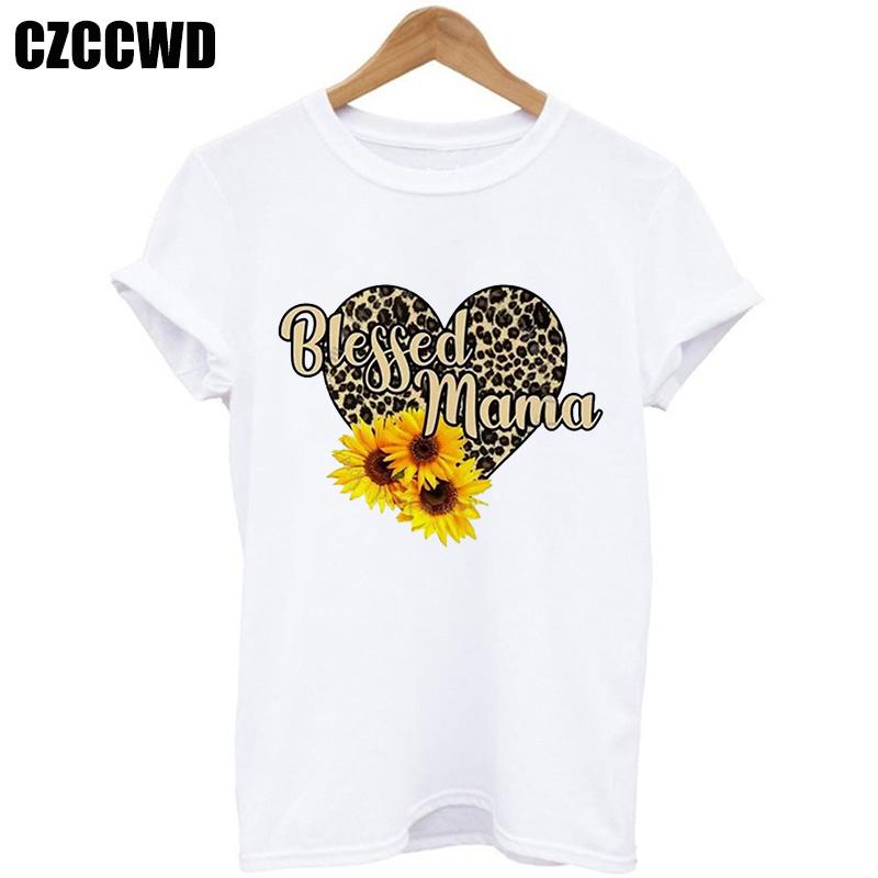 Sunflower Bee Kind Yellow Women Tshirt Aesthetics Graphic Short Sleeve Cotton Polyester T Shirts Female Camisetas Verano Mujer