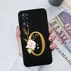 For Oppo Reno 8T 8Z Phone Case Personalized 26 Letter Liquid Silicone Anti Slip Black Cover For OPPO Reno8T 8 Z Lite Coque Funda