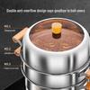**Two-Layer Anti-Scald Handle Stainless Steel Steamer Pot**