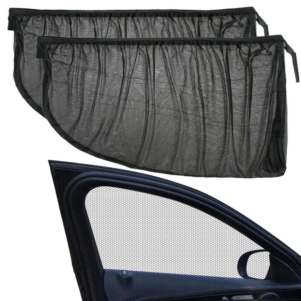

2pcs Car Rear/front Side Window Sunshade UV Protect Shield Mesh Prevent Mosquito Sunshine Privacy Protection Curtain for SUV