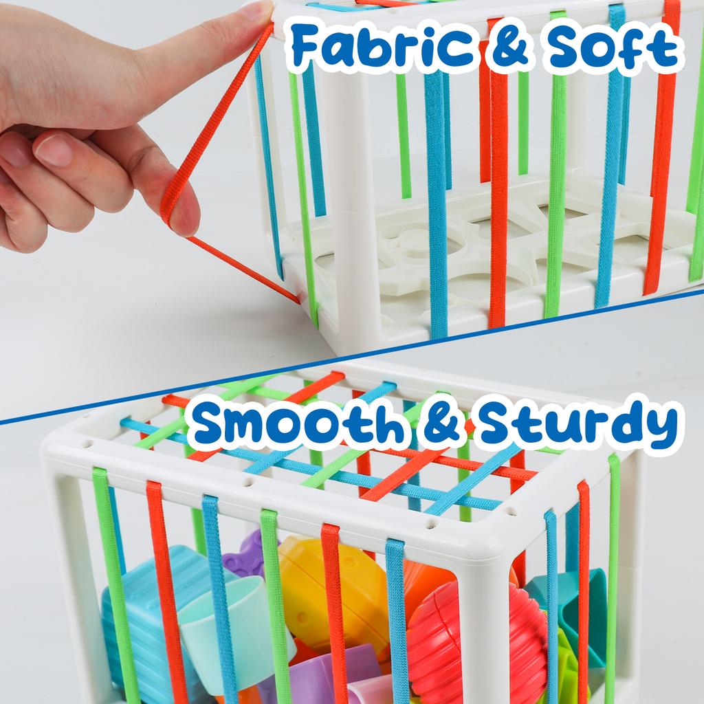 Sensory Toy for Fine Motor Skills W/ Hands,Shape&Sorting , Learning Educational Early Development &Activity Toy Boys &Girls Gift