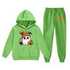 Kids Halloween Hoodie and Pants Set Long Sleeve Pullover with Fun Print Casual Outfit for Boys Girls