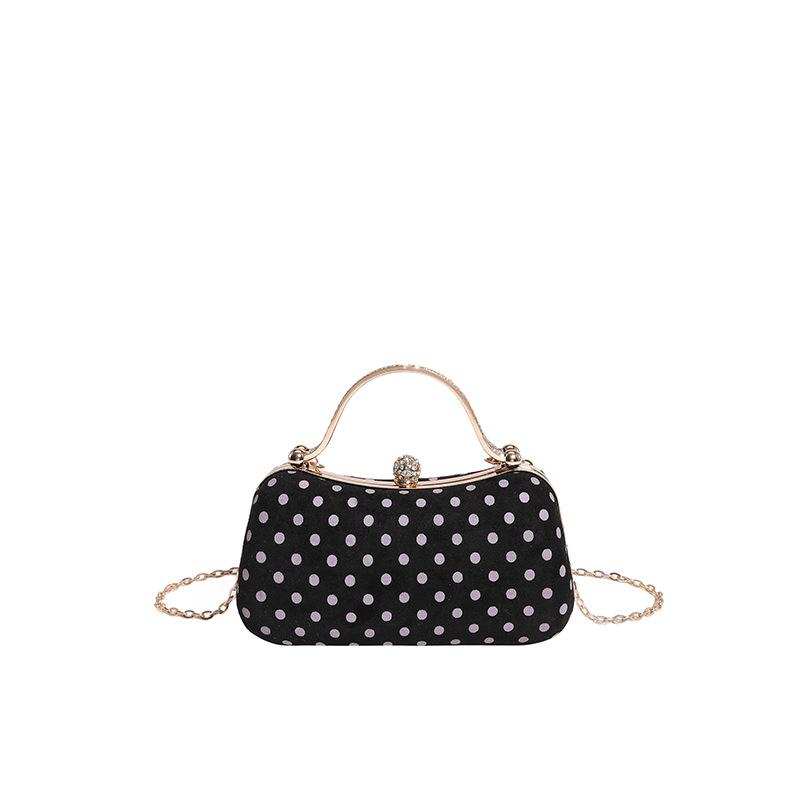 Casual, Versatile, Fashionable and Simple Hand-held Commuter Bag, Niche Fashion Polka Dot Single-shoulder Crossbody Bag
