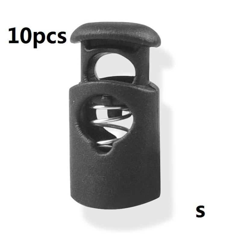 10 sztuk Push Cord Lock Zapięcie sprężynowe Plastikowe korki Kończy się Przełącza klip do odzieży Bungee elastyczna lina