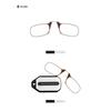 Mini Nose Clip On Reading Glass Men for Women Rimless Portable Magnifying Presbyopic Glasses Eyewear Ladies