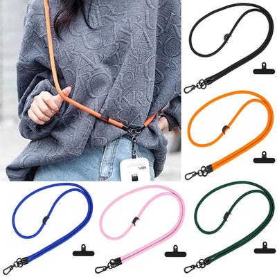New With Patch Phone Lanyards Adjustable 8mm Thick Anti-lost Lanyard Hanging Cord Strap