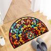 Colorful 3D Pattern Absorbent Door Mat with Non-Slip Design for Indoor and Outdoor Use