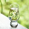 Transparent Glass Stemmed Glass Exquisite Tea Cup Glassware Cocktail Glass  Bar