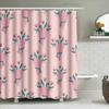 Elegant Pink Shower Curtain With Love Blossoms Decor Cute Bathroom Liner For Girl'S Room Size 72X84 Inches (Large) |